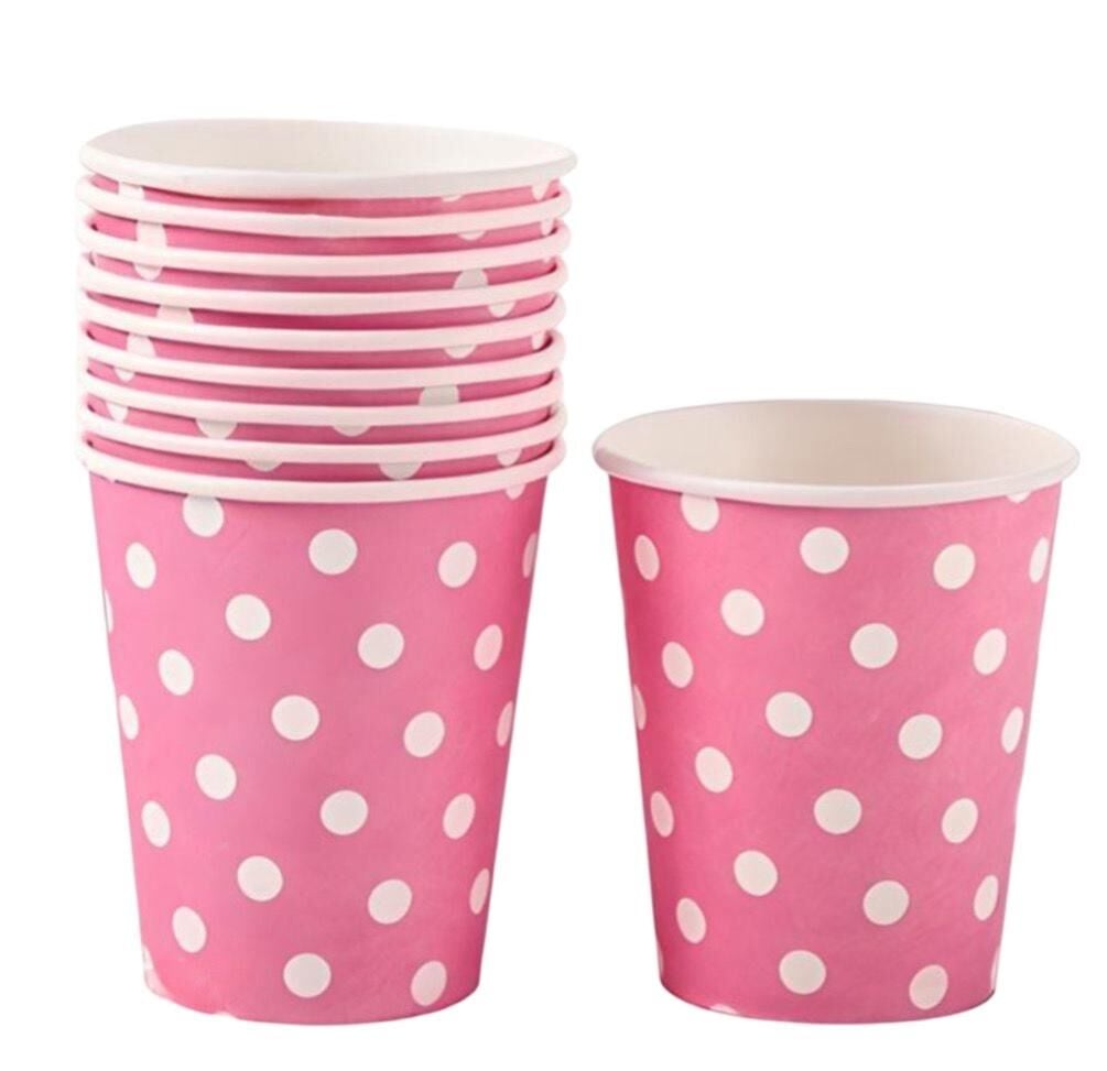 Pembe Puantiyeli Bardak