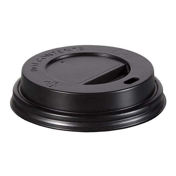 8-9-12 Oz Karton Bardak Sıcak İçecek Kapağı Siyah