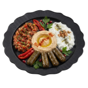 Plastik Tabak Siyah 26cm 6'lı