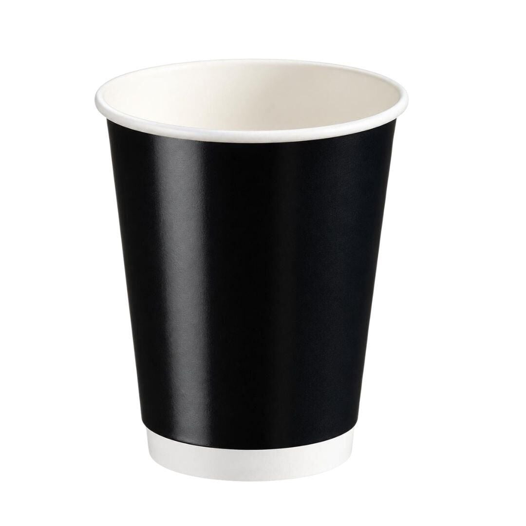 Karton Bardak Siyah 8oz Double Wall