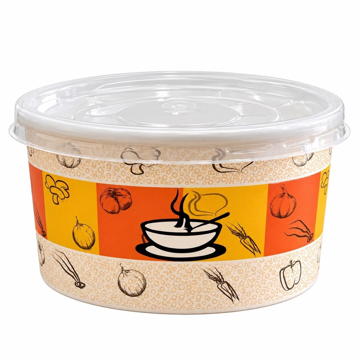 Karton Çorba Kasesi Kapaklı 13oz 400cc 500adet