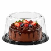 Plastik Pasta-Turta Altı Siyah 17,5cm 140adet