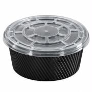 Plastik Siyah Çorba Kasesi 14oz Set