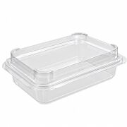 Plastik Waffle Kabı - Kurabiye Kabı 500ml