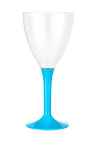 Mavi Ayaklı Şarap Kadehi