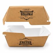 Konik Tabak ve Paket Servis Kutusu 7,5x10x4cm