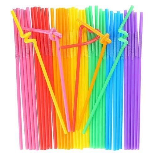 Artistik Renkli Pipet 50 adet