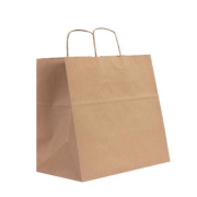 Kraft Burgu Saplı Çanta 30x32x18cm