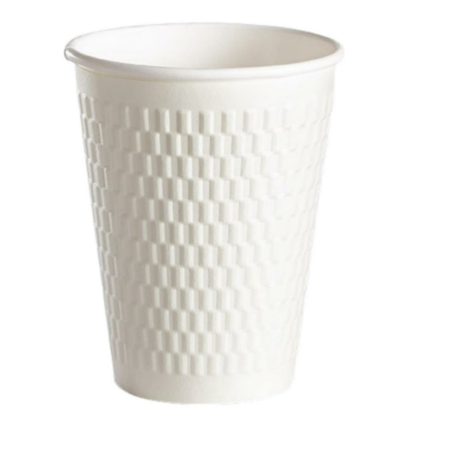 Karton Bardak Kraft 14 Oz Embossed