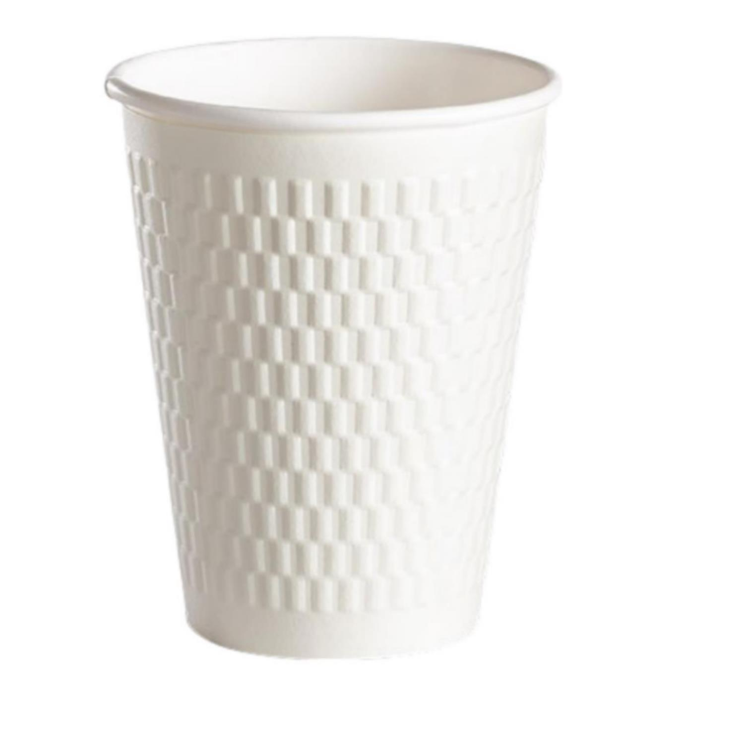 Karton Bardak Kraft 14 Oz Embossed