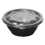 Siyah Salata Kabı Kap+Kapak 750 gr