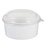 Karton Salata Kasesi Beyaz 750cc Kap + Kapak