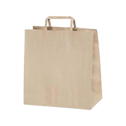  Flat Saplı Kraft Çanta