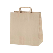  Flat Saplı Kraft Çanta
